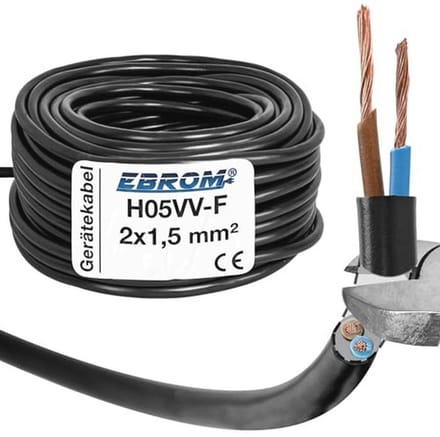 Kunststof Slangleiding 2x1,5 mm² - Kabel voor Apparatuur in Diverse Lengtes
