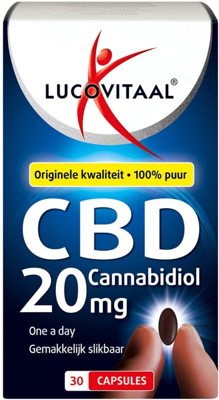 Lucovitaal CBD 20 mg Capsules 100% PUUR 30 capsules