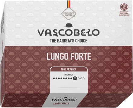 Vascobelo Professional Discs Lungo Forte – 3x Verpakking – Intens 8/12 – 100% Arabica
