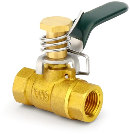 Dailygoods - Messing Ball Valve Adapter Kit 1/2" BSP voor Watercompressors