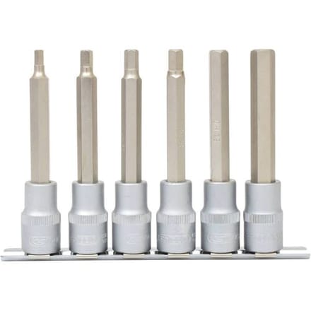 KS TOOLS 1/2" Bit-Dopsleutelset Binnenzeskant lang 6-delig - 911.1336