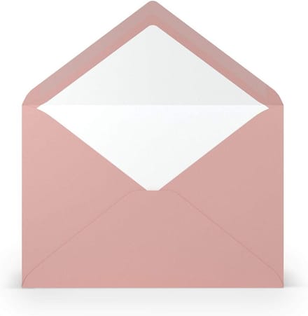 C5 Enveloppen Roze Geribbeld zonder Venster - 100 g/m² - Natte Sluiting