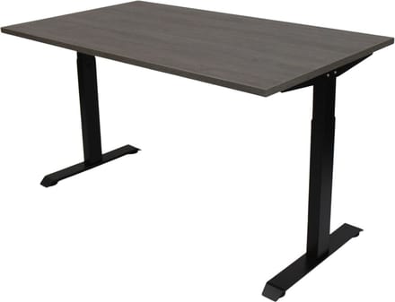Office Hero® Cosmic - In hoogte verstelbaar bureau zwart frame - Game bureau - Computertafel - Werktafel - 140x80 - Logan eik