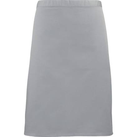 Premier Dames/Dames Mid-Length Apron (Pakket van 2) (Zilvergrijs)