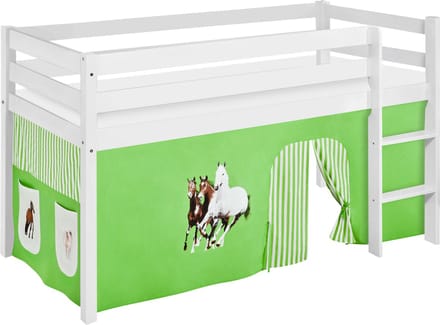 Halfhoogslaper Paard Groen met tent