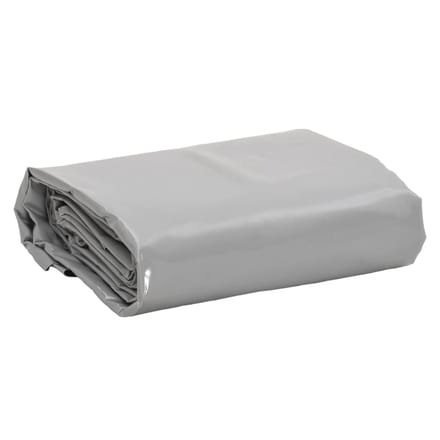 vidaXL - Zeil - 650g - / - m² - Grijs - 5 - x - 7 - m - Canvas - met - PVC-coating