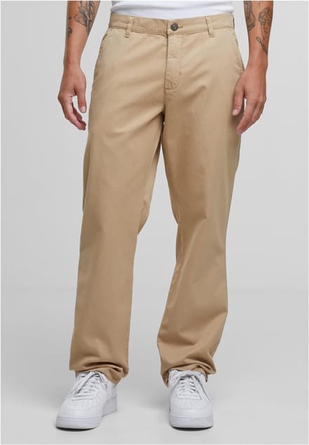 Urban Classics - Basic Chino Broek rechte pijpen - Taille, 36 inch - Beige