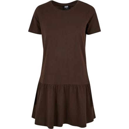 Urban Classics - Valance Tee Korte jurk - S - Bruin