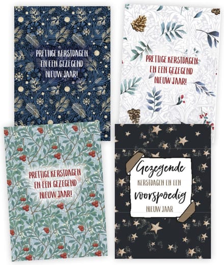 Voordeelpakje 12 kerstkaarten serie 2