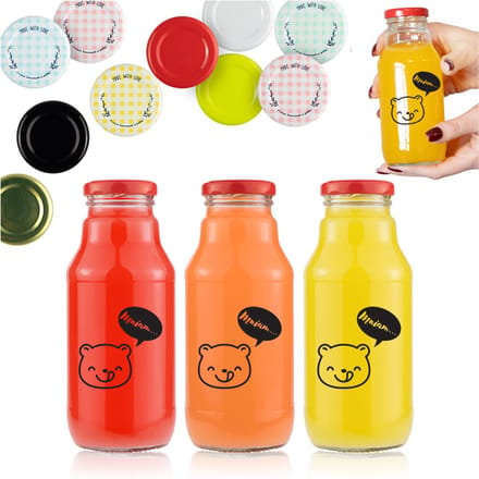 Bimberek KUBUŚ Serie - Glazen Fles - 330ml - Nadruk