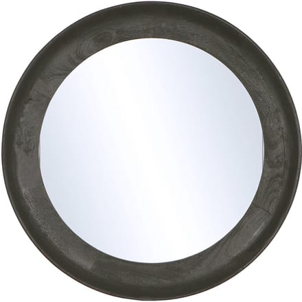 by Mooss - Spiegel - Zwart - Hout - Rond - Ã˜ 68 cm