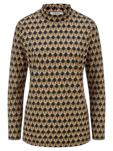 Shirt Van Peter Hahn bruin