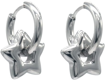 Oorbellen - RVS - ster - 2.5x1.5cm - dames - sieraden - speels - hip - cadeau