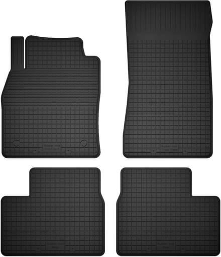 Wielganizator BasicProtect Serie - Auto Rubbermatten - Compatibel met Jaguar XF X260 - 1,5 cm Rand - Set van 4