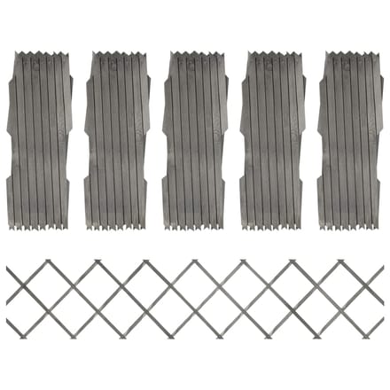 vidaXL - Tuinlatwerken - 5 - st - 180x30 - cm - massief - vurenhout - grijs