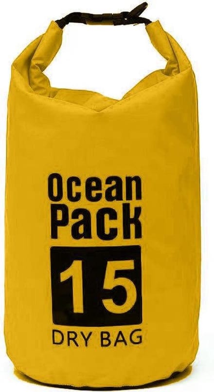 Nixnix® - Waterdichte Tas - Dry bag - 15L - Geel - Ocean Pack