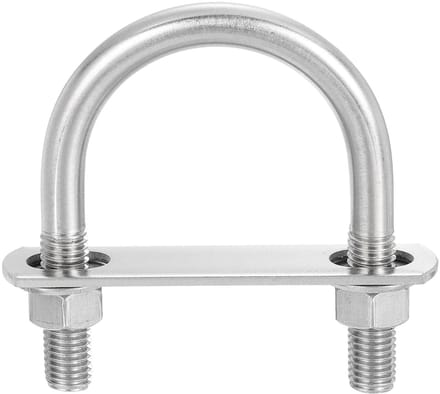 Solidchoice - Ronde U-bouten Set van 8, Roestvrij Staal M12