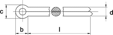 Splitpen 8x71mm Verzinkt DIN94 - 100 stuks