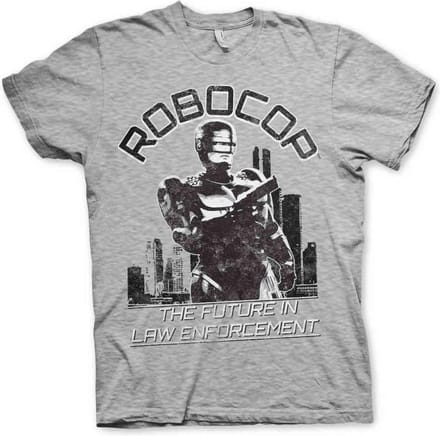 Robocop Heren Tshirt -2XL- The Future In Law Enforcement Grijs