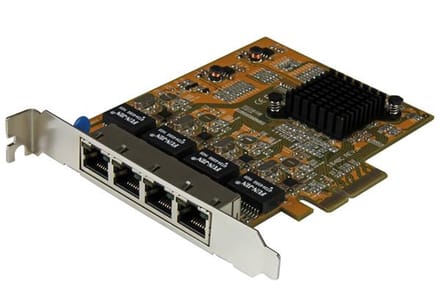 StarTech.com 4-Port PCIe Gigabit Network Adapter Card