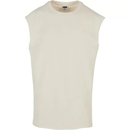 Urban Classics - Open Edge Mouwloze top - 4XL - Ivoorkleurig