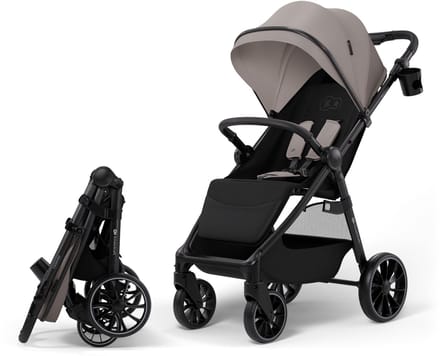 Kinderkraft GRANDE 2 Buggy - Grote wielen - Compact inklapbaar - Beige
