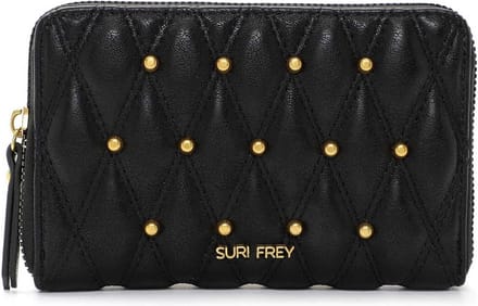 SURI FREY Portemonnee Corey Zip Around Wallet Black Zwart