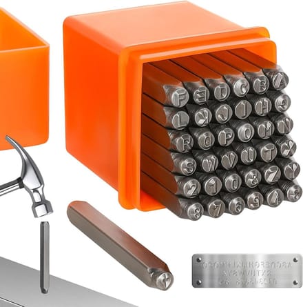 Brief Stempels - Metaal Stempelset - Diy Graveren - 3mm Tekst - 37 Delig - Metaal