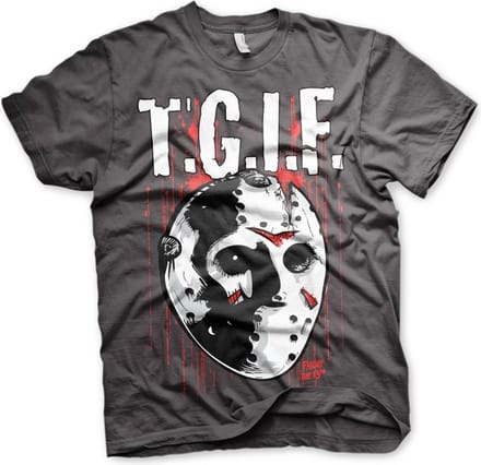 Friday The 13th Heren Tshirt -XL- T.G.I.F. Grijs