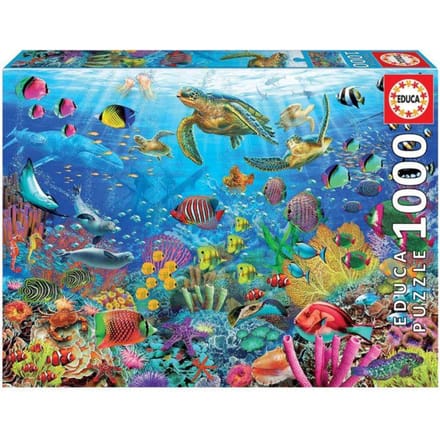 Educa - Puzzel - Schildpadden in het Paradijs - 1000 stukjes - legpuzzel voor volwassenen