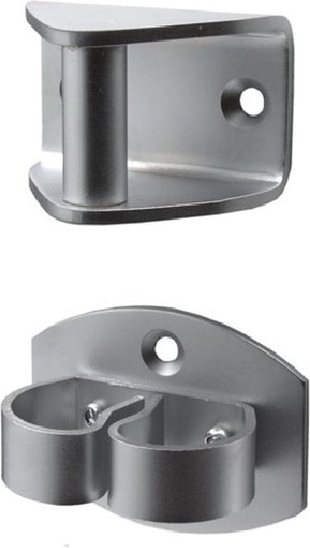 Deurvastzetter - Deurklem - 40mm - Messing mat chroom - S&B - 253002.9