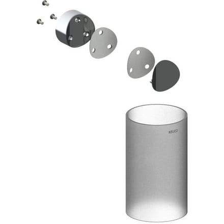 Keuco Reva - Reserve toiletborstel houder, glas/chroom 19964010008