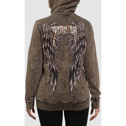 Affliction Lovington Zip Hoodie zwart