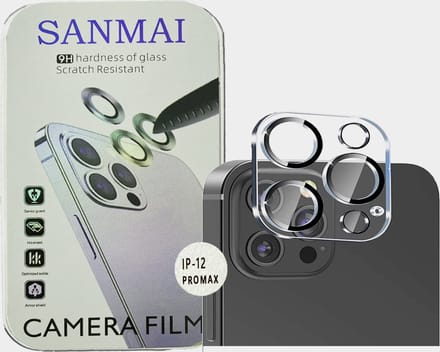 iPhone 12 Pro Max Camera Lens Screen protector Geschikt voor iPhone 12 Pro Max - 2 Stuks