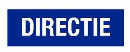 Directie tekstbord - kunststof 280 x 105 mm