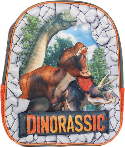 PIA Soft Toys - Rugzak 3D Dino's - 33 x 27 x 10 cm