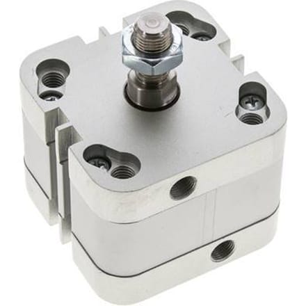 ISO 21287 Compacte Dubbelwerkende Cilinder 50-10mm - Magnetisch - Mannelijke Stang