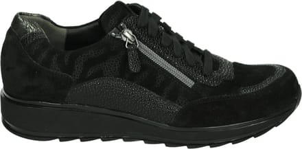 Durea - 6263 H - Lage sneakersDames sneakers - Kleur: Zwart - Maat: 37