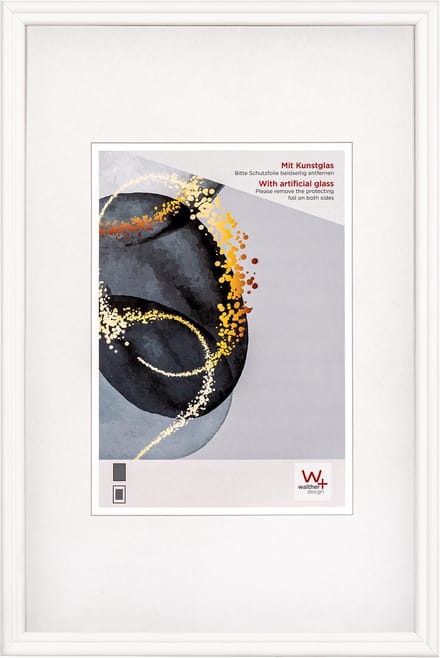 Walther Select - Houten lijst - Fotoformaat 20x30 cm - Kunstglas - Wit