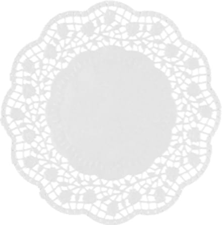 8x 250 Druppelvangers rond Ø 12 cm wit