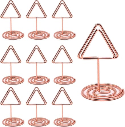 Metalen Kaarthouders - Naam Clips - Tafel Decoratie - Stevige Constructie - 100 Stuks - Rose Goud