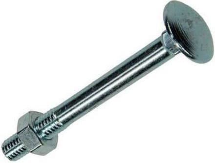 8X SAM Houtbout + moer verzinkt  M6x30mm D1 816320