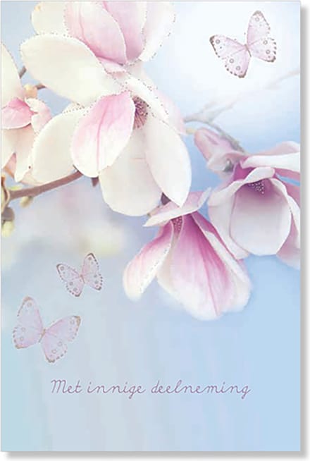 MGPcards - 6 Luxe dubbele wenskaarten - Deelneming - Foliedruk - FSC-keurmerk - 11,5 x 17 cm