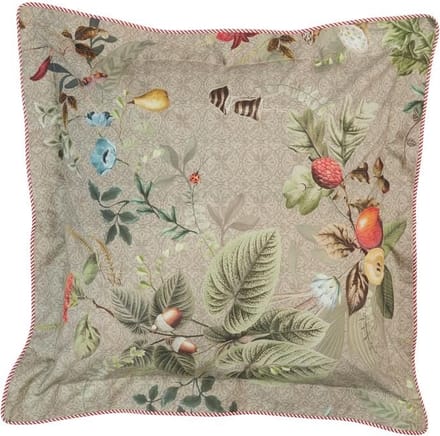 Pip Studio Fall In Leaf Square Sierkussen Khaki 45 x 45 cm