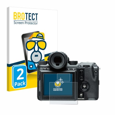 BROTECT - Screenprotector voor Fujifilm GFX50S - Folie Beschermfolie matte 2 Stuks
