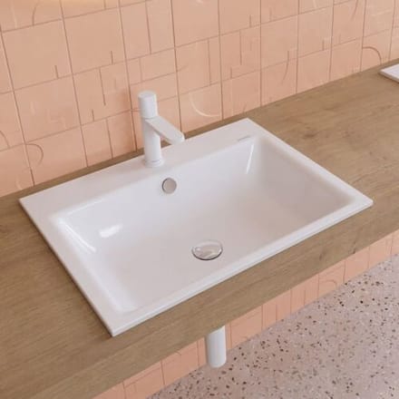 Kaldewei PURO built-in washbasin 3151 with 1 tap hole, 60 cm 900106013001