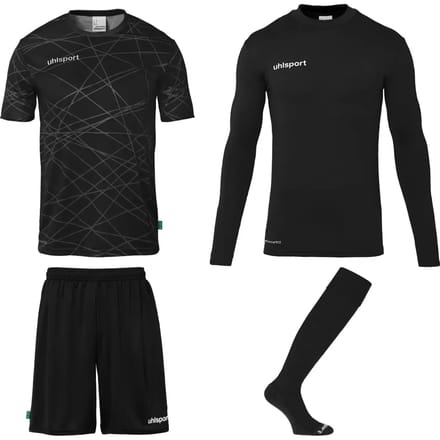 Uhlsport Prediction Bundle Keeperset Kinderen - Zwart / Wit | Maat: 128