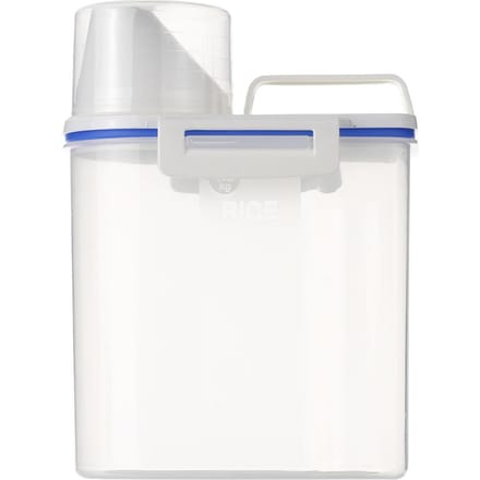 1.5L Draagbare Plastic Rijstopslagbak Verzegelde Voedsel Graan Granen Meel Opbergdoos Container Met 1.5L wit