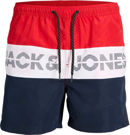 Jack & Jones JJSwim Zwembroek Rood/blauw 46 Plussize