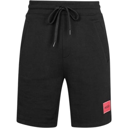 Hugo Heren Fleece Sweat Shorts (Zwart)